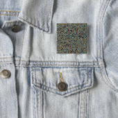 Gemarmerde abstracte schilderij vierkante button 5,1 cm (In situ)