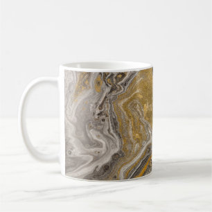 Gemarmerde acryl, natuur-geïnspireerde textuur. koffiemok