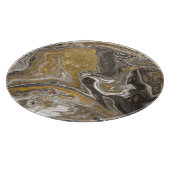 Gemarmerde acryl, natuur-geïnspireerde textuur. snijplank (Hoek)