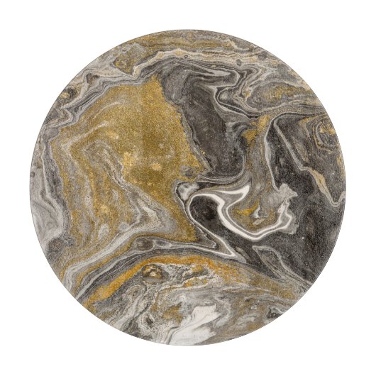 Gemarmerde acryl, natuur-geïnspireerde textuur. snijplank (Voorkant)