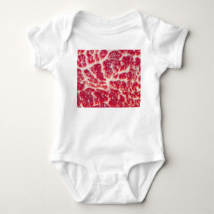 Gemarmerde biefstuk textuur close-up romper