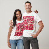 Gemarmerde biefstuk textuur close-up t-shirt (Unisex)