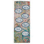  gemarmerde Cheers Gift Bag Wijn Cadeautas (Voorkant)