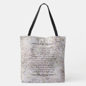 Gemarmerde Custom Memorial Keepomwille Tote Bag (Achterkant)