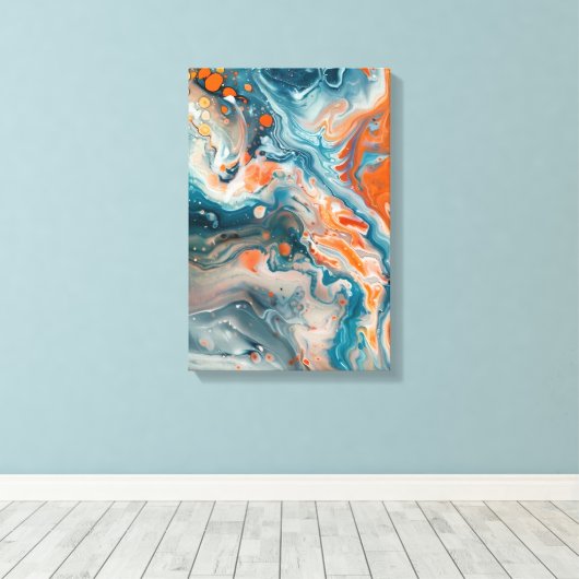 Gemarmerde Diepte Canvas Afdruk (Insitu (Houten vloer))