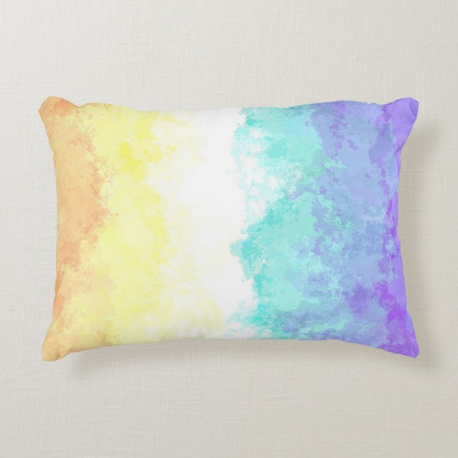 Gemarmerde Draaierige Boho Abstract Genderfaun Pri Accent Kussen (Voorkant)
