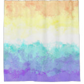 Gemarmerde Draaierige Boho Abstract Genderfaun Pri Douchegordijn (Voorkant)