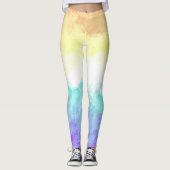 Gemarmerde Draaierige Boho Abstract Genderfaun Pri Leggings (Voorkant)