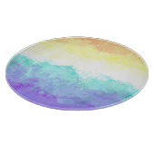 Gemarmerde Draaierige Boho Abstract Genderfaun Pri Snijplank (Hoek)