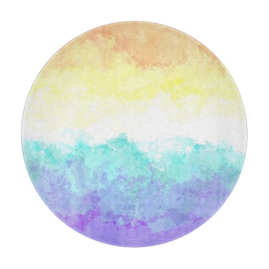 Gemarmerde Draaierige Boho Abstract Genderfaun Pri Snijplank (Voorkant)