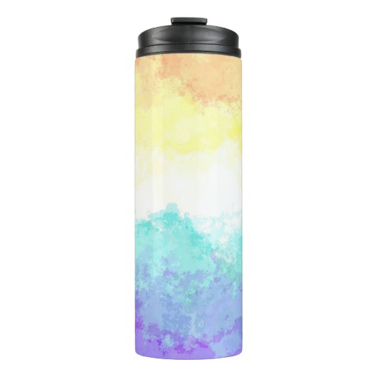 Gemarmerde Draaierige Boho Abstract Genderfaun Pri Thermosbeker (Voorkant)