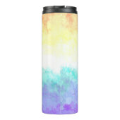 Gemarmerde Draaierige Boho Abstract Genderfaun Pri Thermosbeker (Achterkant)