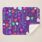 Gemarmerde edelstenen, aangepaste naam Rachel Sherpa Deken (Voorkant (horizontaal))