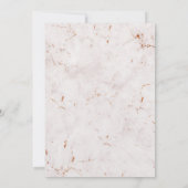 Gemarmerde Eenvoudige Uitnodiging van Elegance (Achterkant)