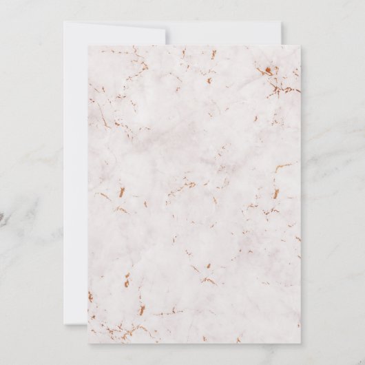 Gemarmerde Eenvoudige Uitnodiging van Elegance (Achterkant)