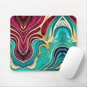 Gemarmerde Elegantie Luxe Vloeibare Kunst Muismat