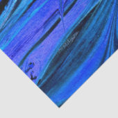 Gemarmerde fractale Abstracte blauwe ontkoppeling Tissuepapier (Detail)