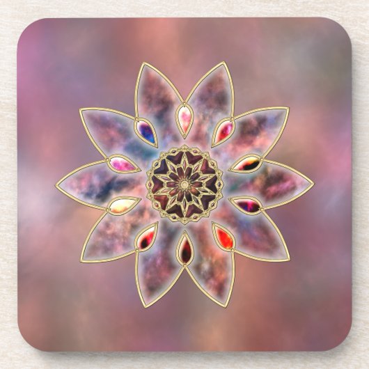 Gemarmerde Galaxies Cork Onderzetter (Voorkant)