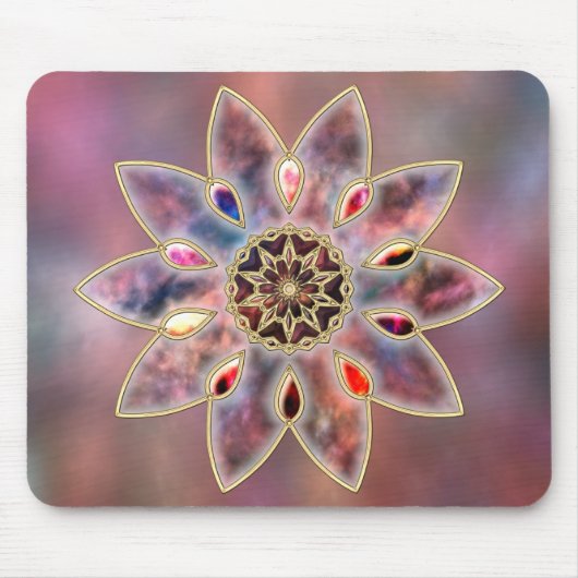 Gemarmerde Galaxies Mousepad Muismat (Voorkant)