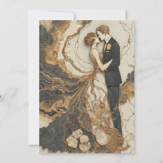 gemarmerde geloften | chique lijnen kaart (Voorkant)