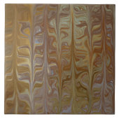 Gemarmerde Golden Wet Cedar Art Pattern Keramische Tegeltje (Voorkant)