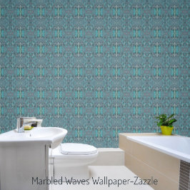 Gemarmerde golven-II Behang