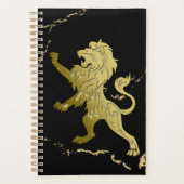 Gemarmerde Gouden Koninklijke Leeuw Planner (Voorkant)