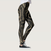 Gemarmerde gouden Leggings (Rechts)