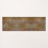 Gemarmerde gouden natte ceder art patroon yoga mat (Achterkant (horizontaal))