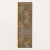 Gemarmerde gouden natte ceder art patroon yoga mat (Achterkant)
