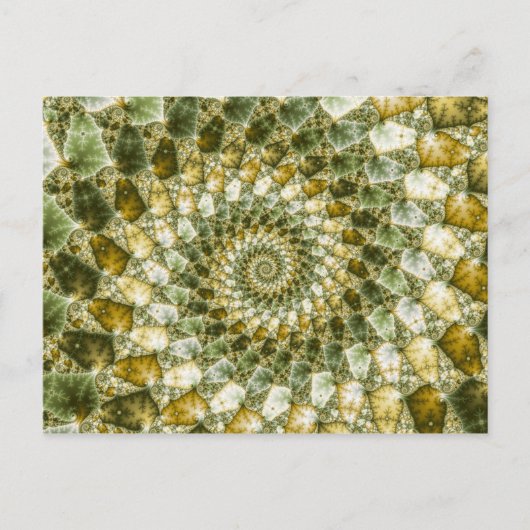 Gemarmerde haaien - Mandelbrot Art Briefkaart (Voorkant)