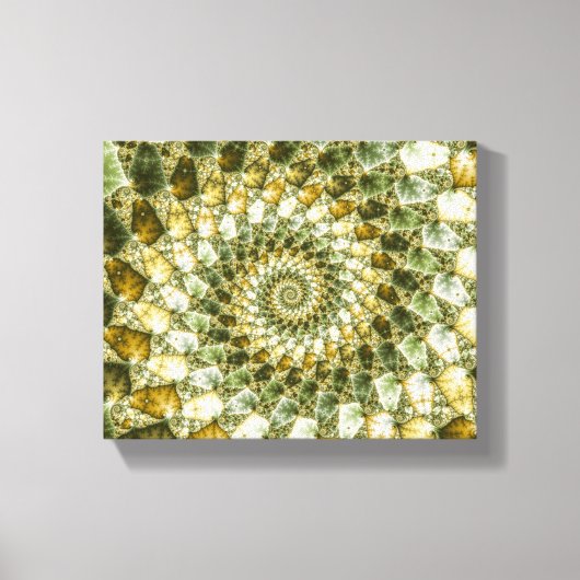 Gemarmerde haaien - Mandelbrot Art Canvas Afdruk (Voorkant)