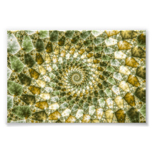 Gemarmerde haaien - Mandelbrot Art Foto Afdruk