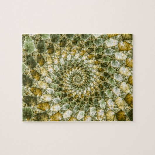 Gemarmerde haaien - Mandelbrot Art Legpuzzel (Horizontaal)