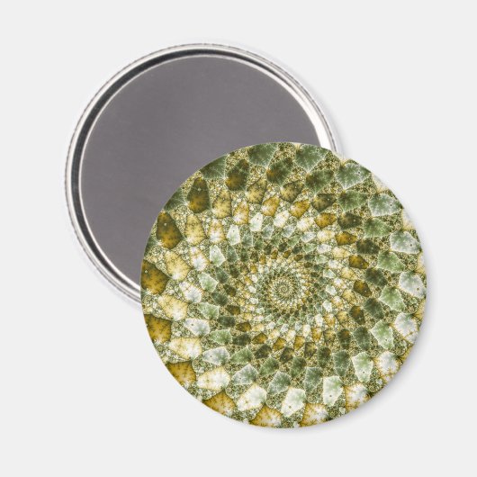 Gemarmerde haaien - Mandelbrot Art Magneet (Voorkant / Achterkant)