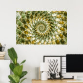 Gemarmerde haaien - Mandelbrot Art Poster (Thuiskantoor)