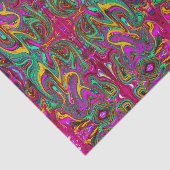Gemarmerde hete roze en zeeschuim groene abstracte tissuepapier (Detail)