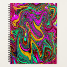 Gemarmerde Hot Pink en Zee Schuimgroene Abstracte 