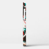 Gemarmerde inkt: vervormde glitch textuur. Case-Mate iPhone case (Achterkant / Links)
