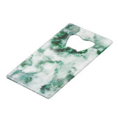 gemarmerde kwarttextuur creditkaart flessenopener (Voorkant Gekanteld)