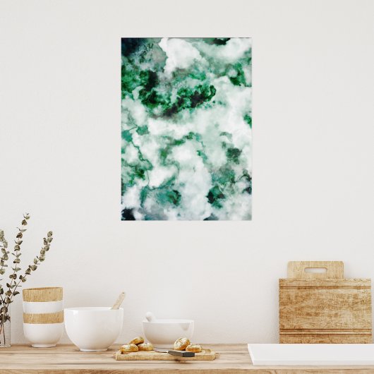 gemarmerde kwarttextuur poster (Keuken)