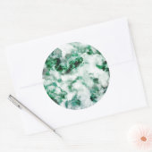 gemarmerde kwarttextuur ronde sticker (Envelop)