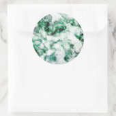 gemarmerde kwarttextuur ronde sticker (Tas)