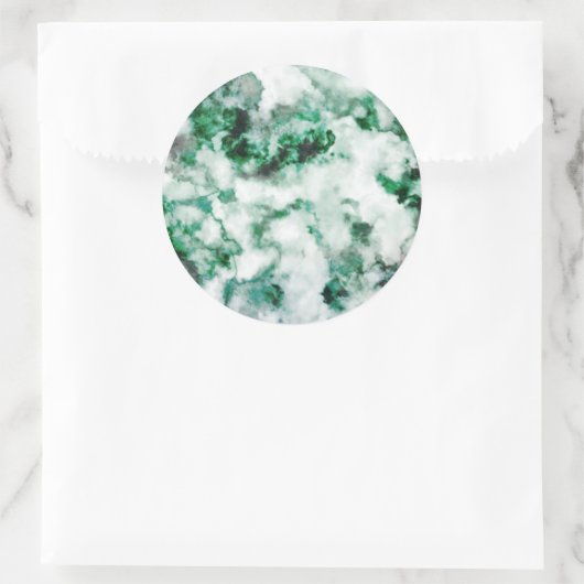 gemarmerde kwarttextuur ronde sticker (Tas)