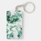 gemarmerde kwarttextuur sleutelhanger (achterkant)