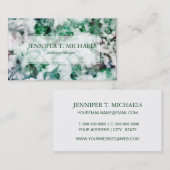 gemarmerde kwarttextuur visitekaartje (Voorkant / Achterkant)