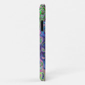 Gemarmerde Lime Green en Paarse Abstracte Retro Sw Case-Mate iPhone Case (Achterkant/rechts)