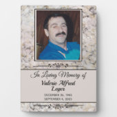 Gemarmerde Memorial Custom Keepsakes Fotoplaat (voorkant)
