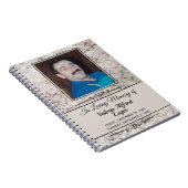Gemarmerde Memorial Custom Keepsakes / Guestbook Notitieboek (Rechterzijde)