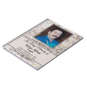 Gemarmerde Memorial Custom Keepsakes / Guestbook Notitieboek (Linkerzijde)